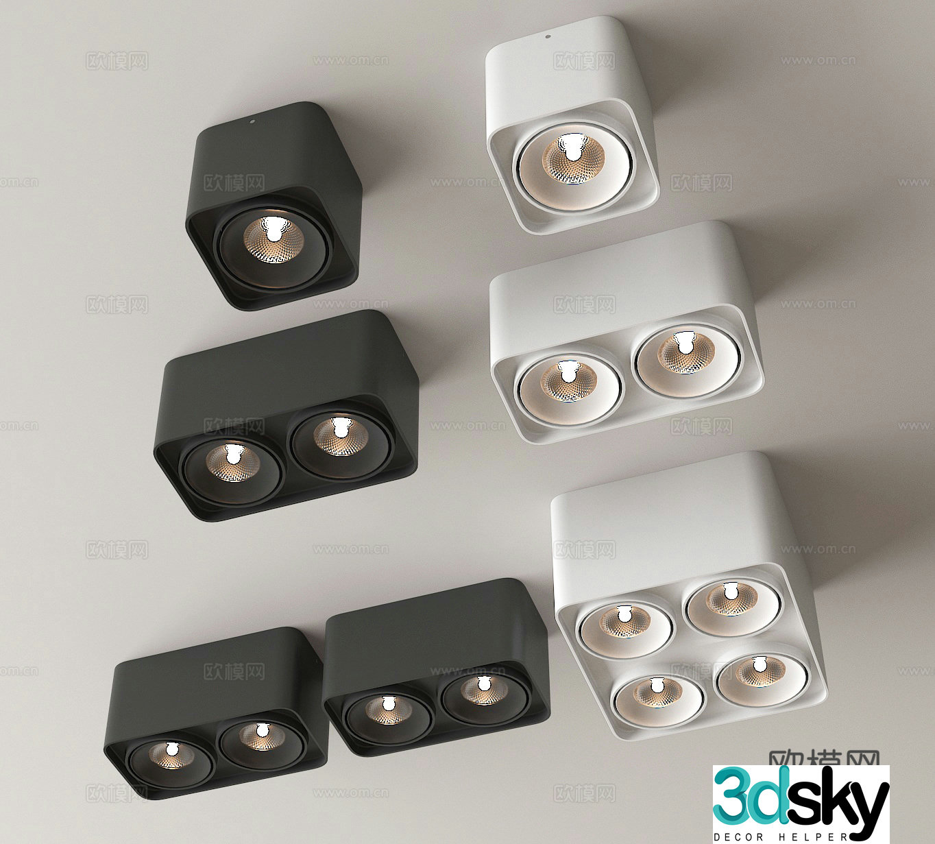 Spotlight downlight 3d model