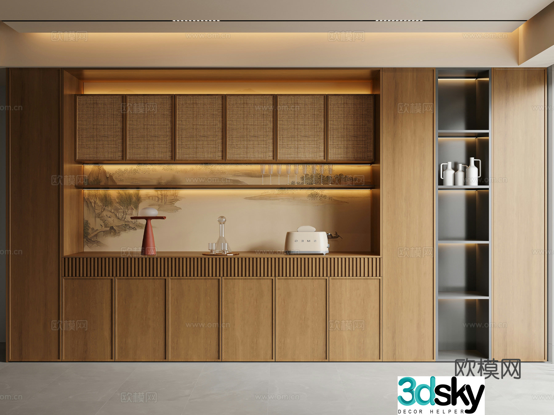 New Chinese sideboard Song’s sideboard 3D model