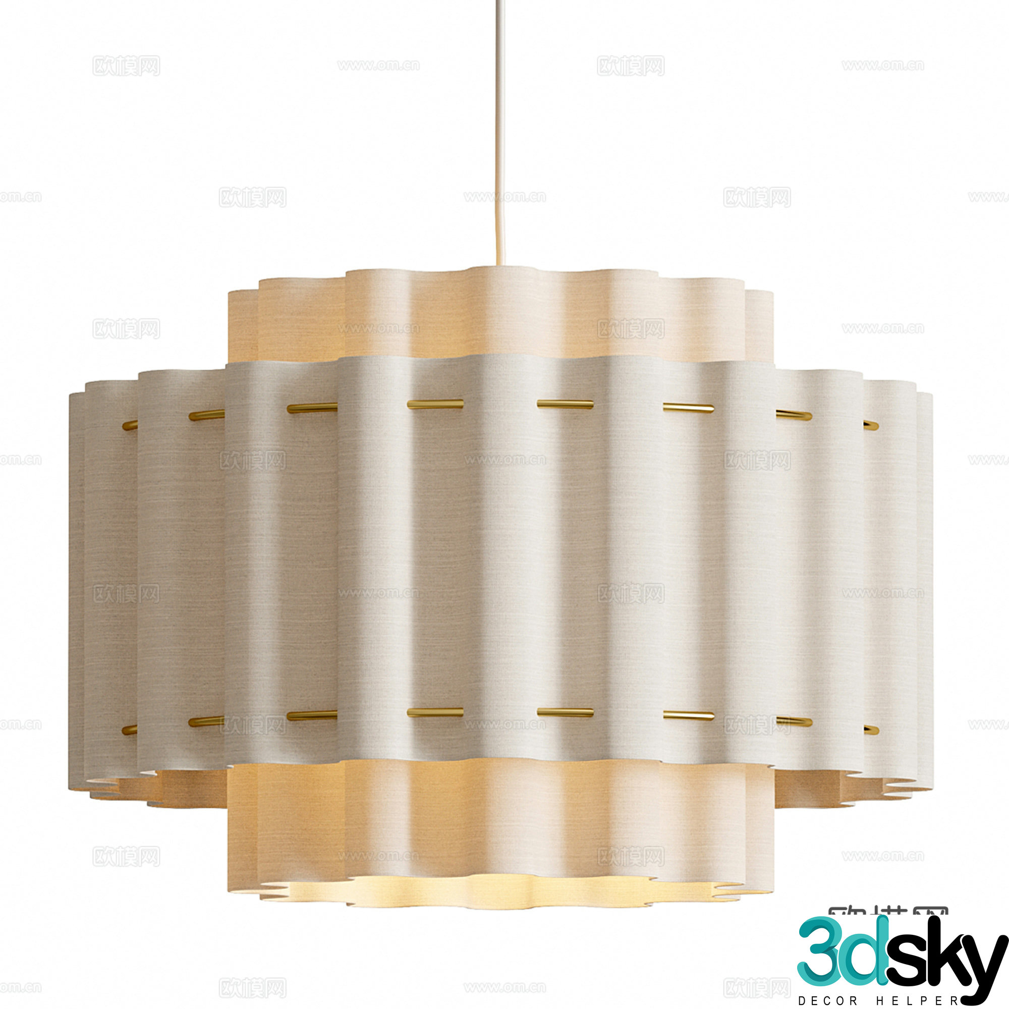 Wasabi Chandelier 3D Model