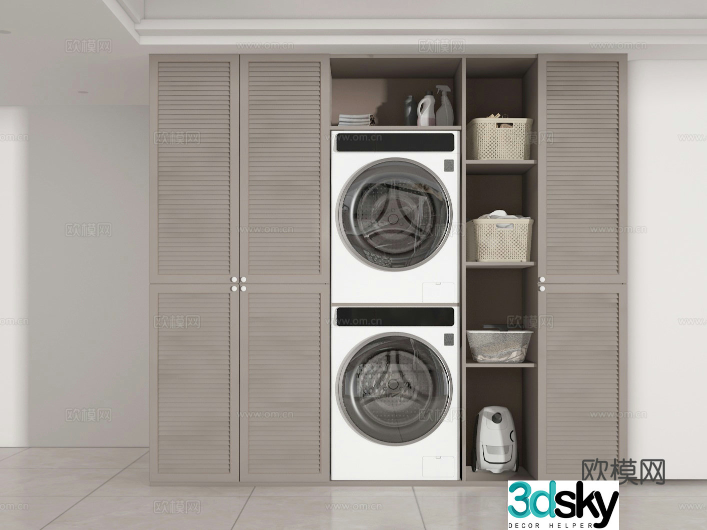 Washing cabinet 3d model