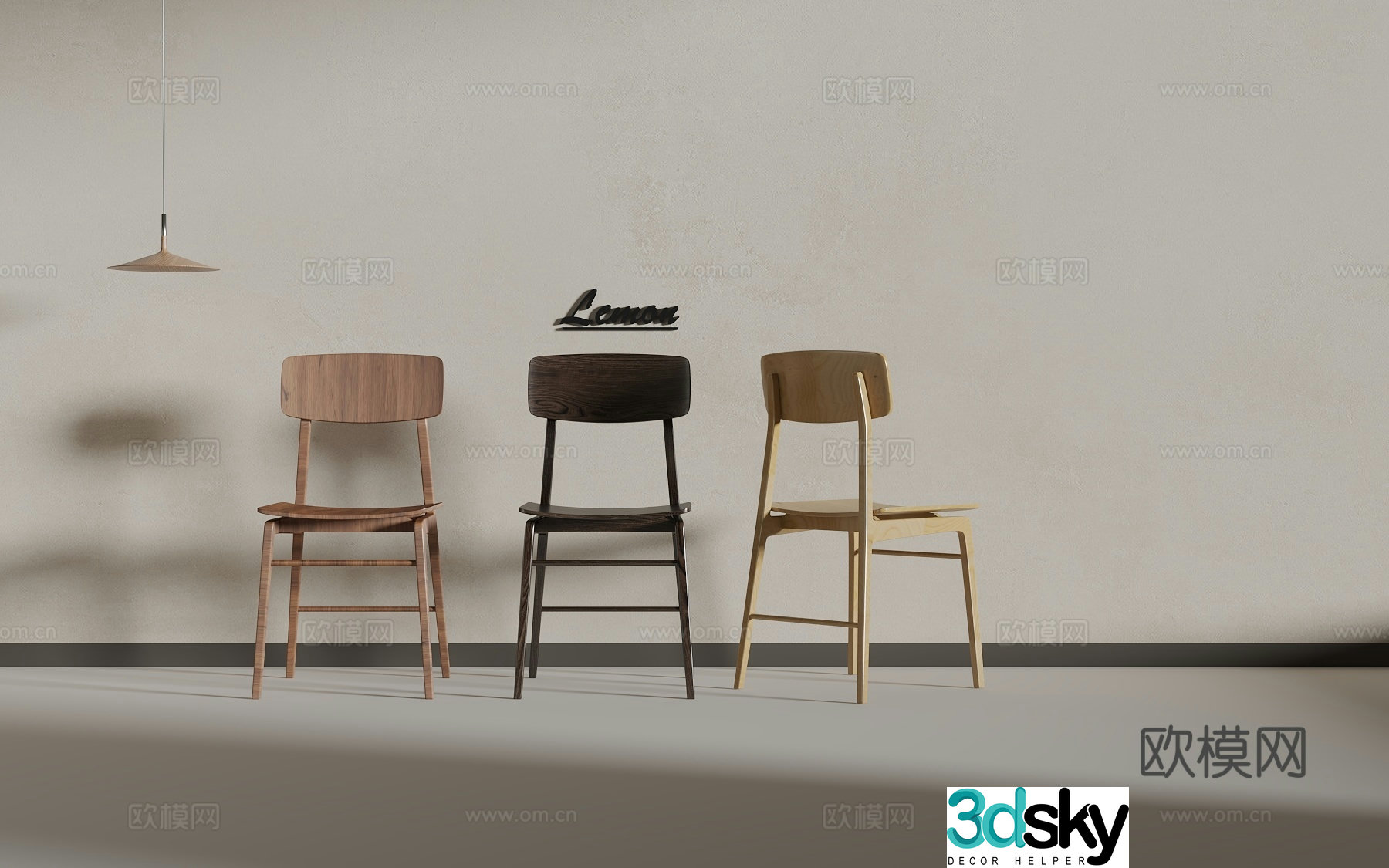 Log chair 3d model