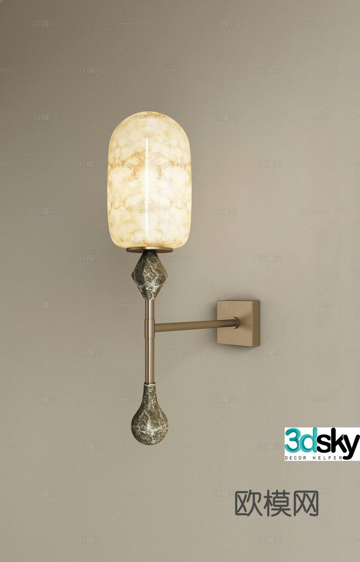 New Chinese style wall lights retro wall lights bedside wall lights living room wall lights corridor wall lights 3D model