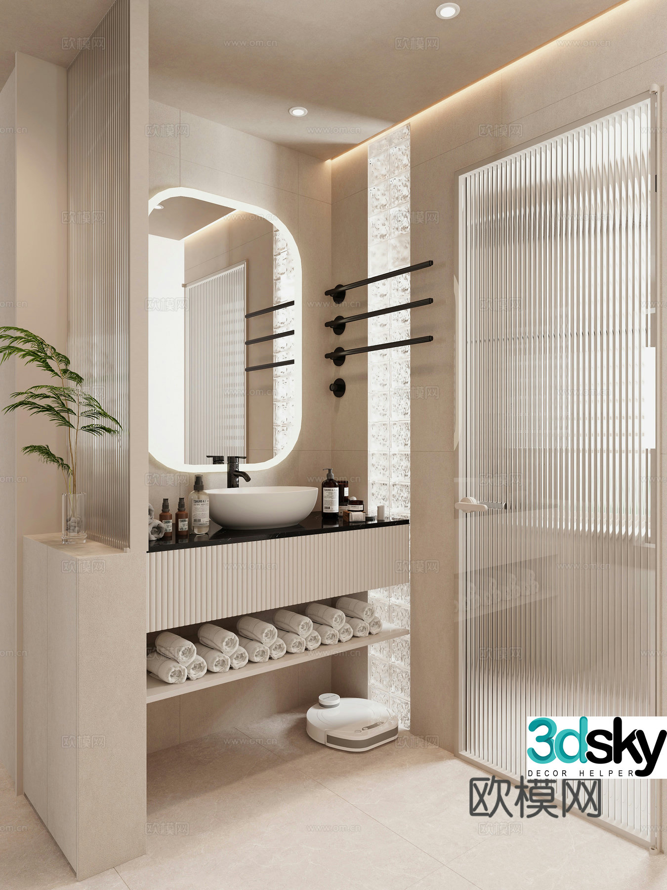 Modern bathroom 3d model