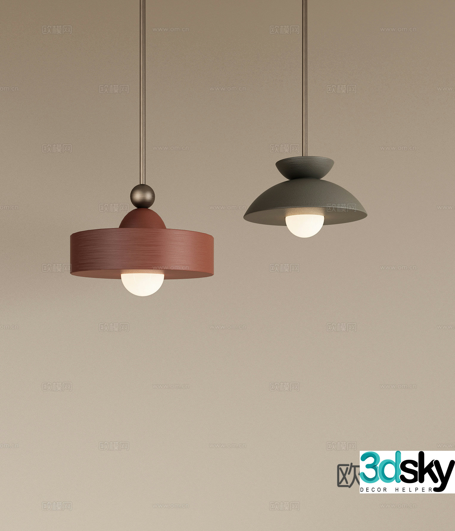 Wasabi Medium Style Restaurant Chandelier Metal Chandelier Bedside Chandelier Round Chandelier Study Chandelier 3D Model