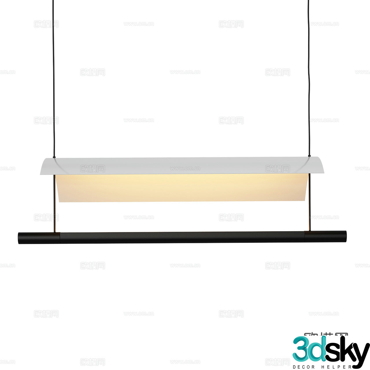 Santa & Cole Minimalist Chandelier Spanish Chandelier Fabric Chandelier 3D Model