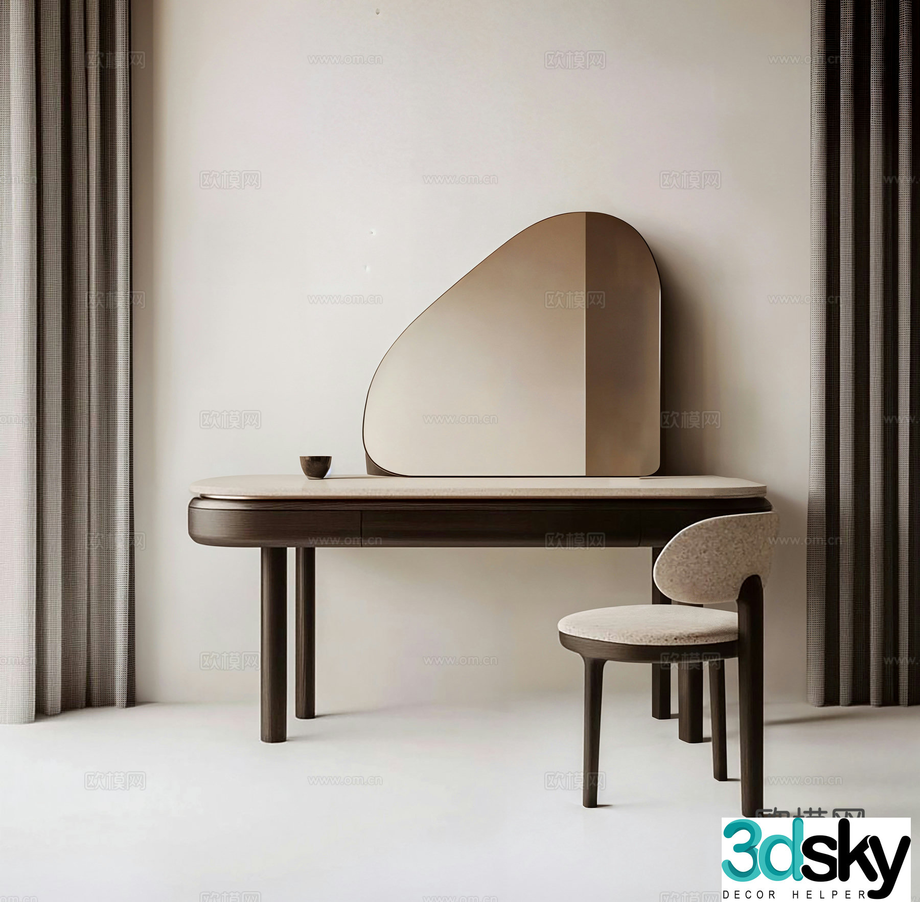 Modern dressing table 3d model