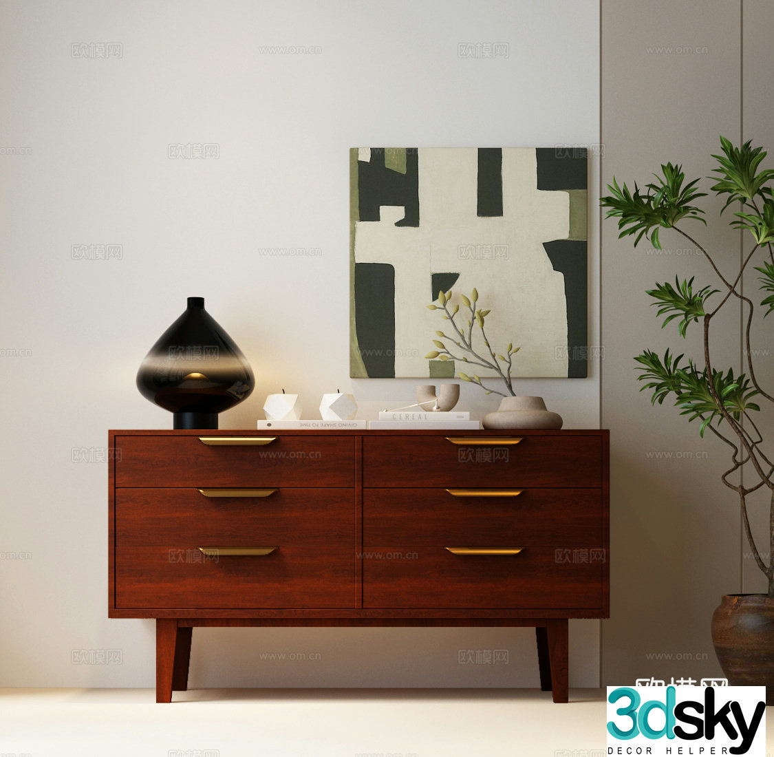 chest of drawers decorative cabinet entrance cabinet modern medieval chest of drawers modern medieval side cabinet modern medieval mysterious 3D model