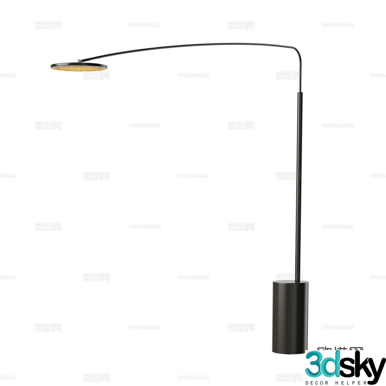 Artemide Modern Floor Lamp Minimalist Floor Lamp Metal Floor Lamp Fishing Lamp 3D Model