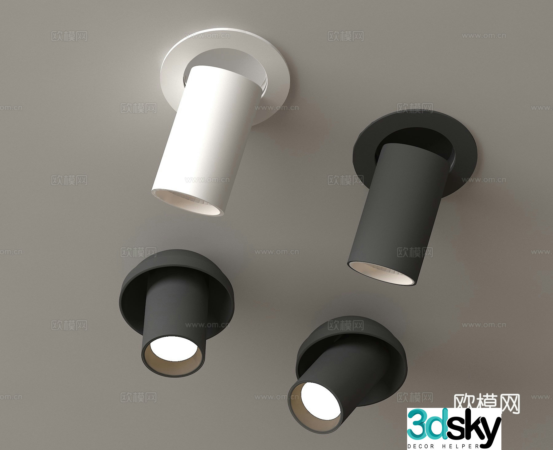 Spotlight Downlight 3D Model