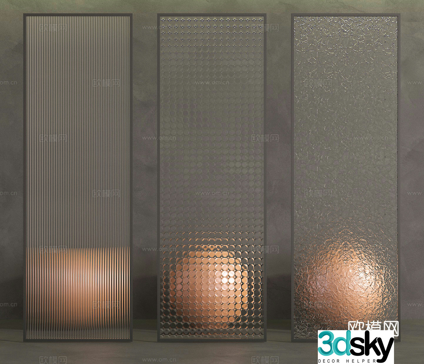 Partition Glass Partition Screen 3D Model