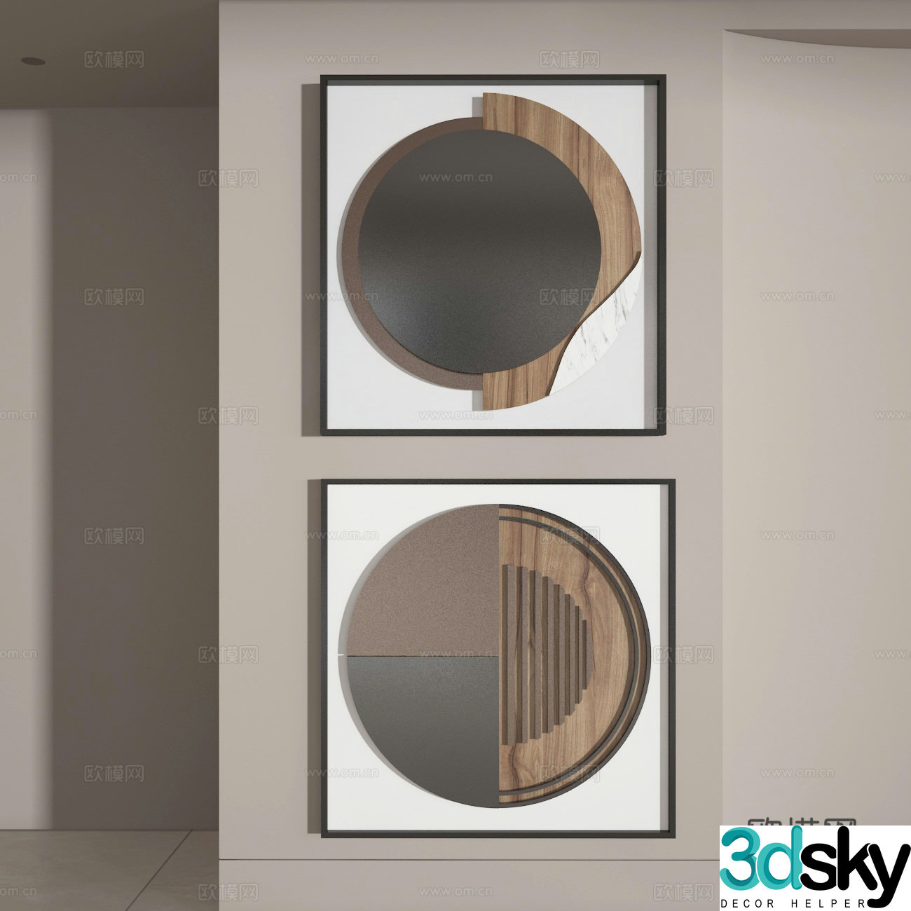 Decorative painting 3d model