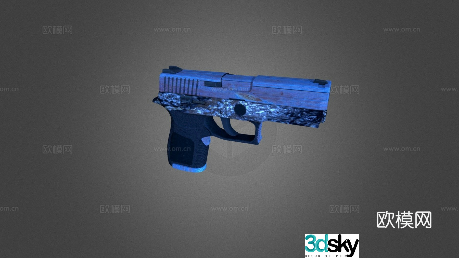 P250 Azurite 3d model