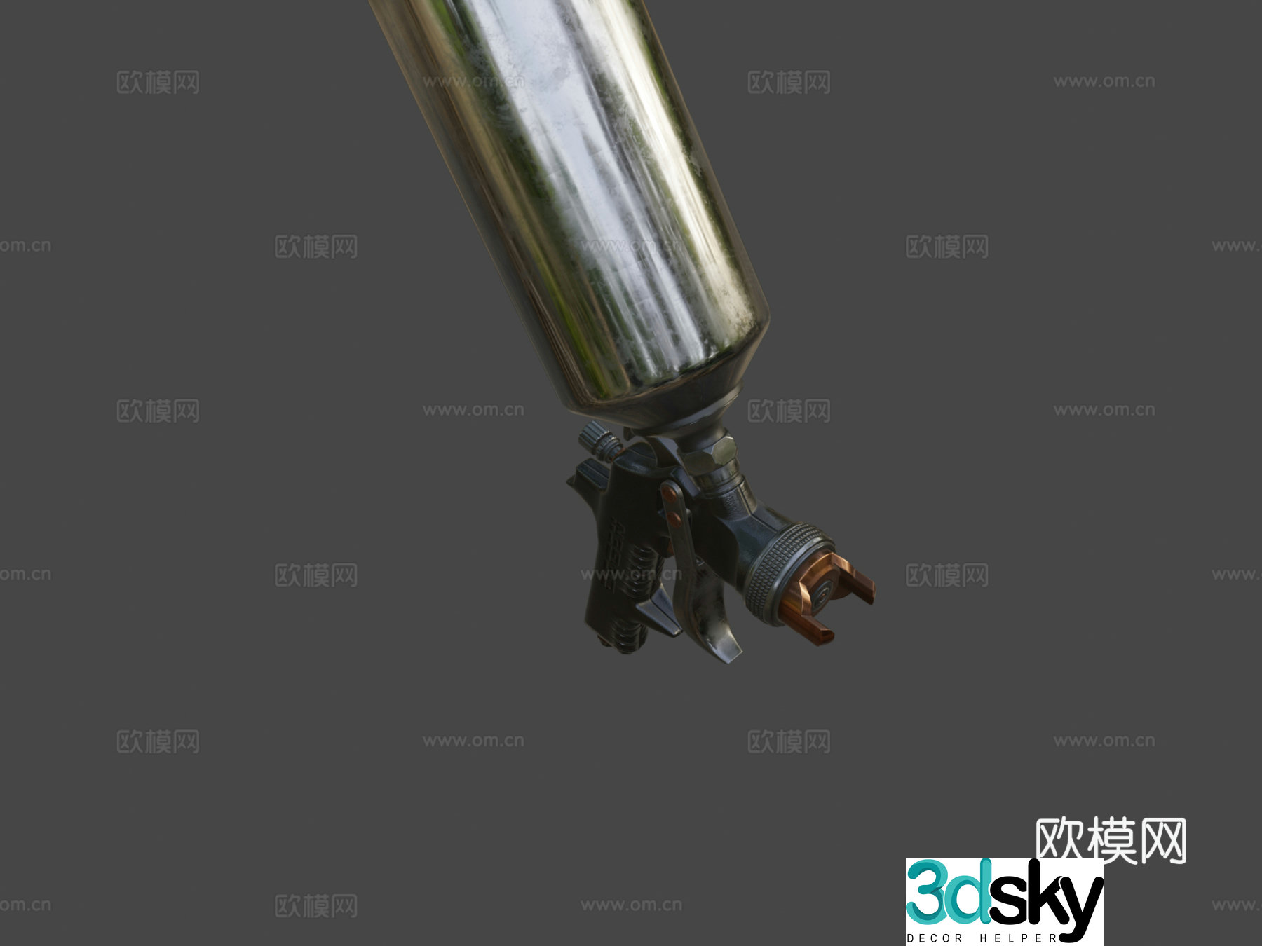 Spray paint gun 3d model