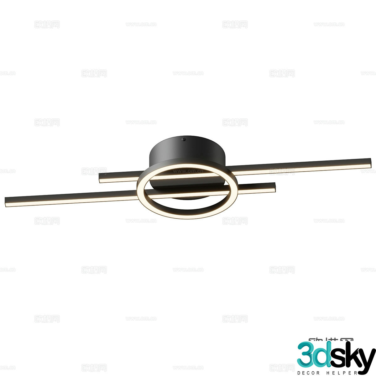 Modern minimalist ceiling light 3d model