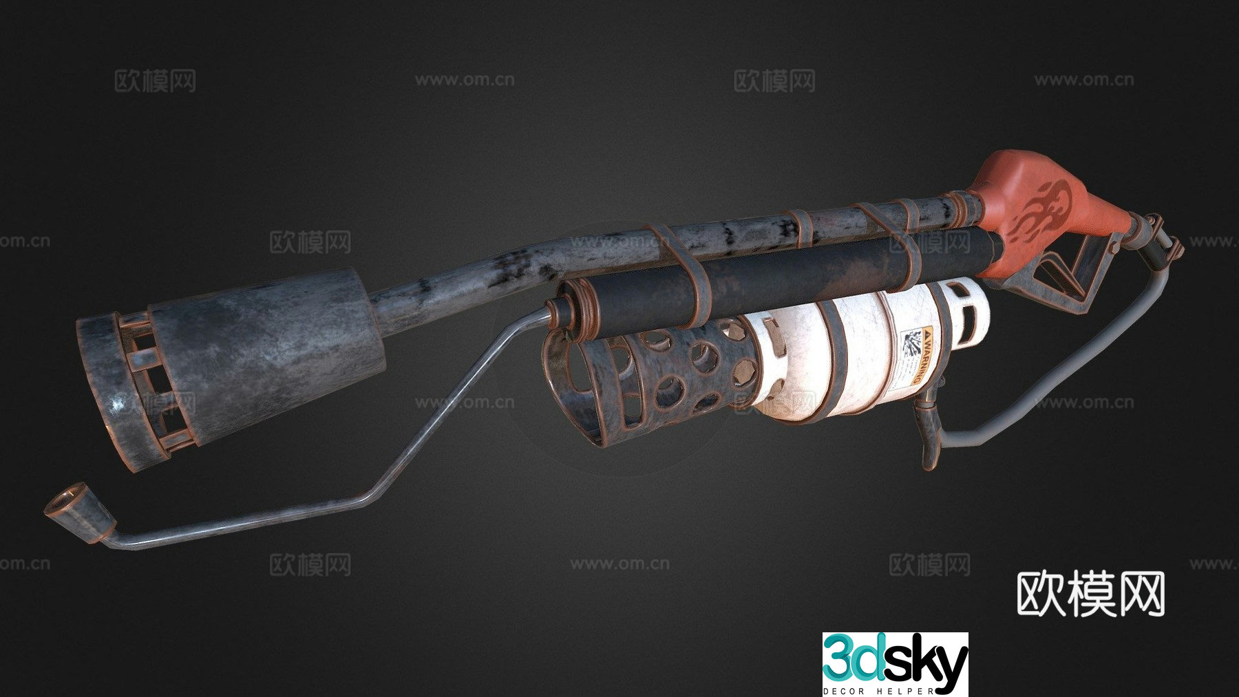 Flamethrower (Team Fortress 2) 3d model