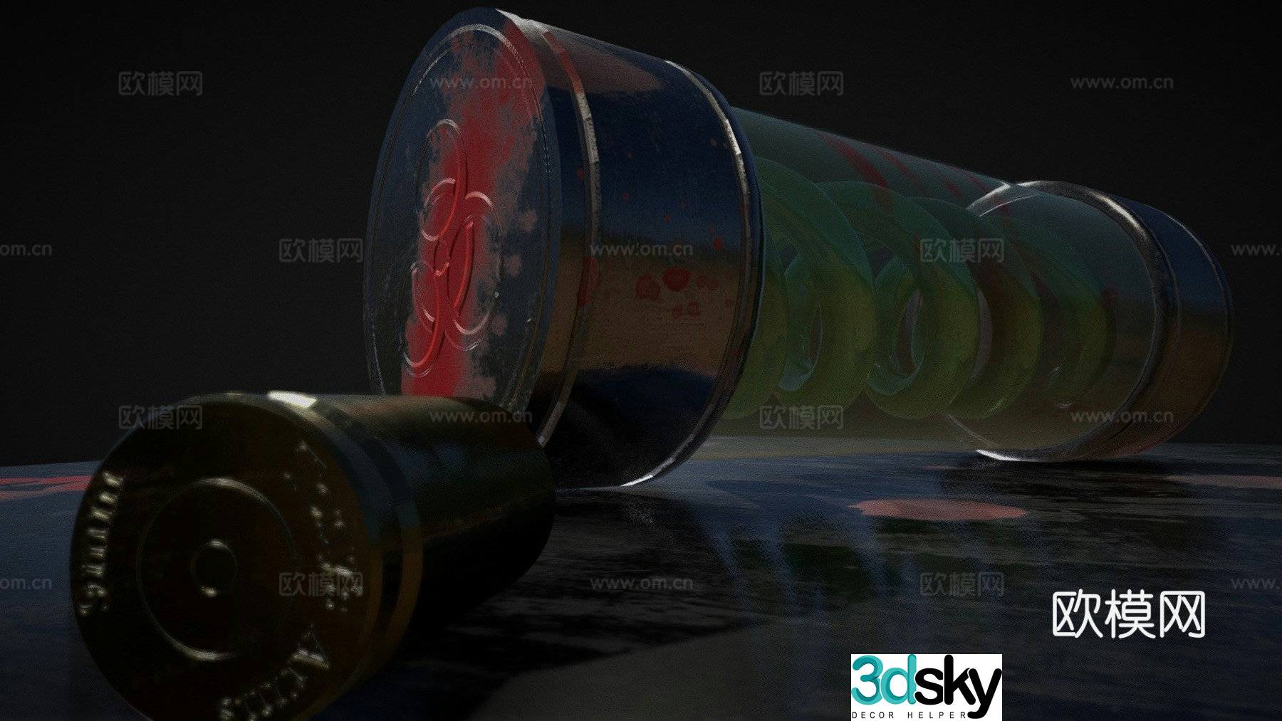 T virus 3d model
