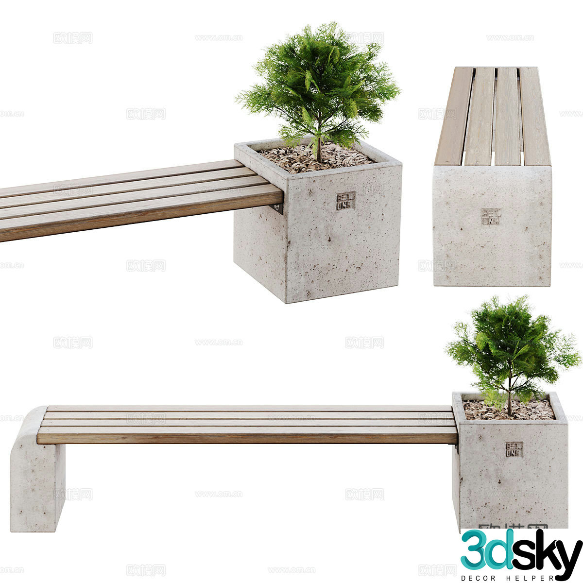 Outdoor chair 3d model