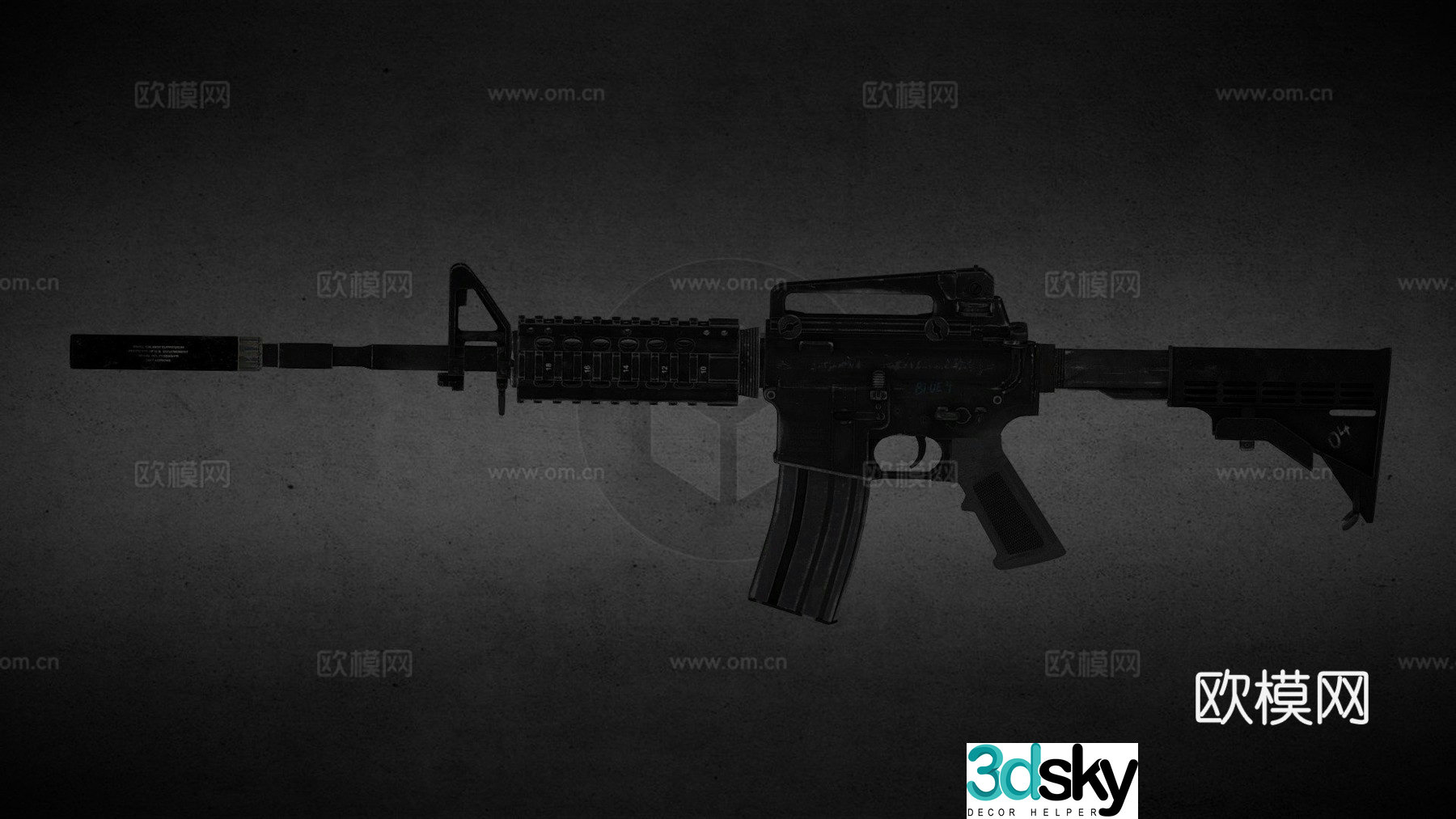 MWR M4A1 3d model