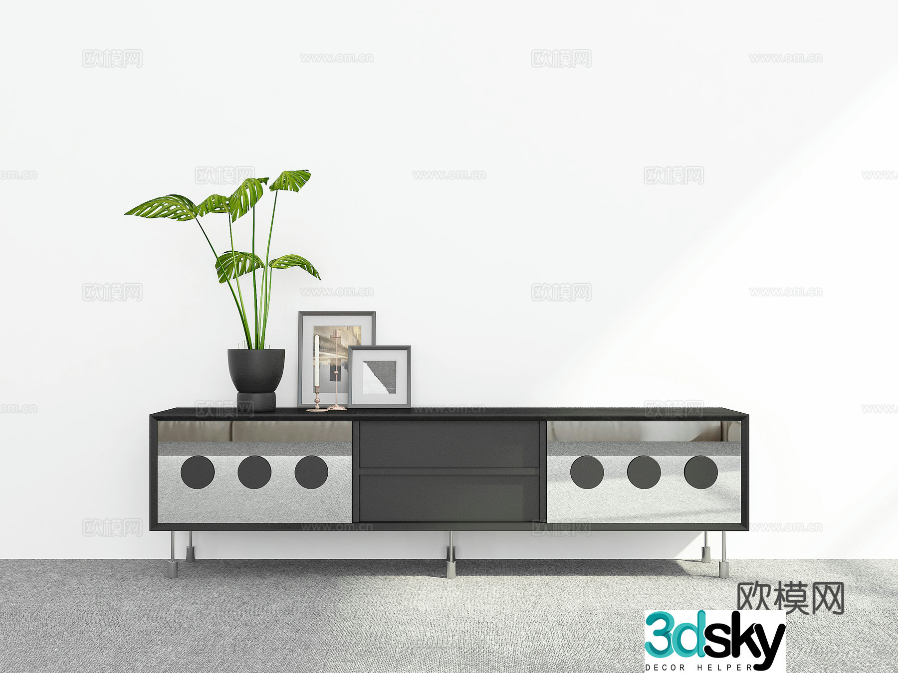 Modern TV cabinet 3d model