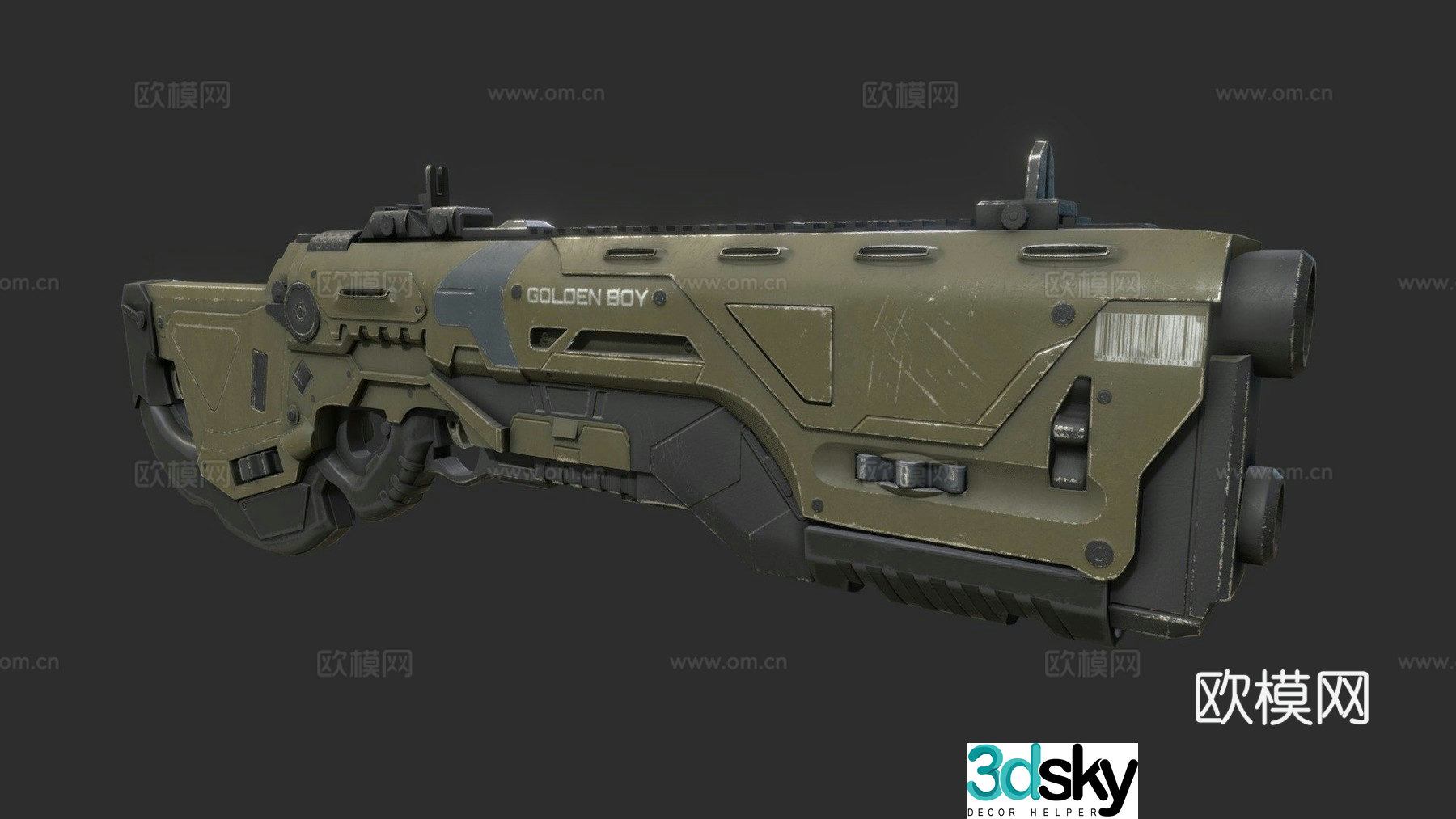 Golden Boy - Tactical Shotgun Model 3d model