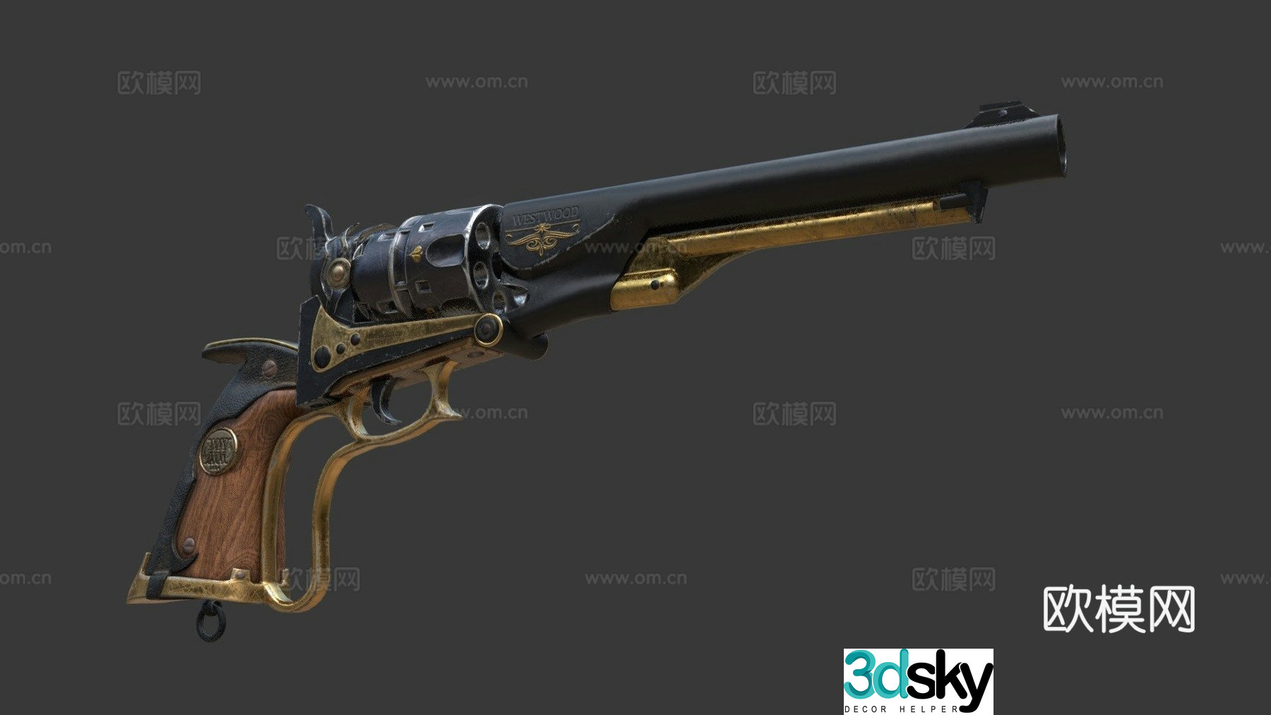 Westwood gun 3d model