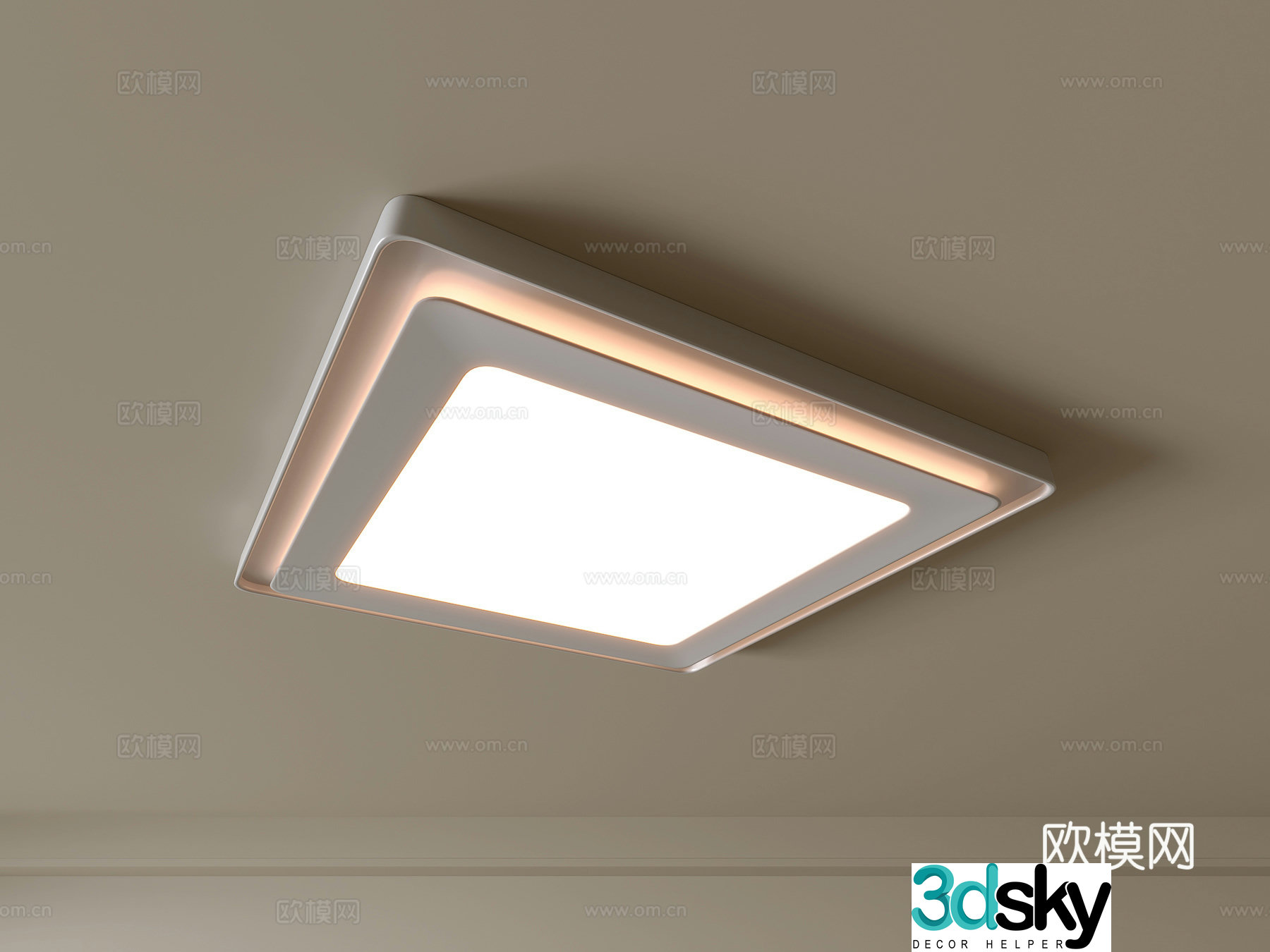 Modern ceiling lamp Geometric ceiling lamp Bedroom lamp Artistic shaped lamp Fashion living room lamp 3D model
