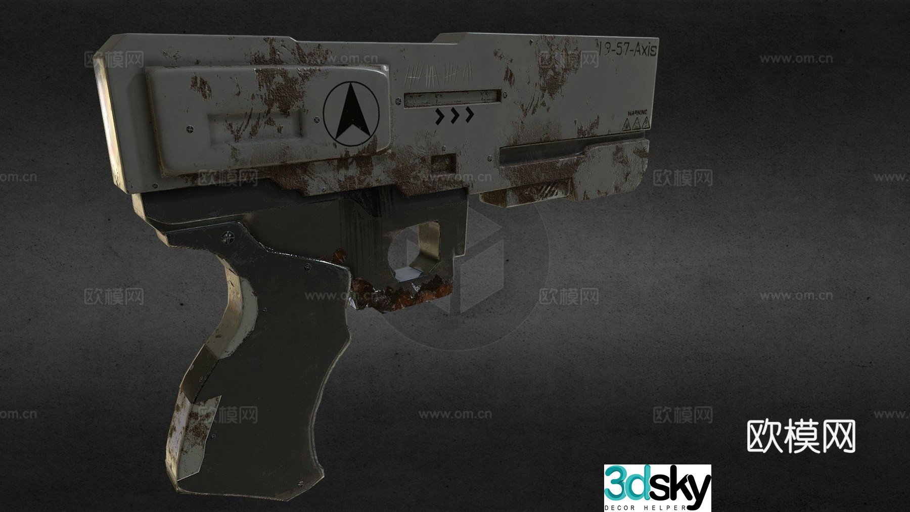 Sci-fi firearms 3d model