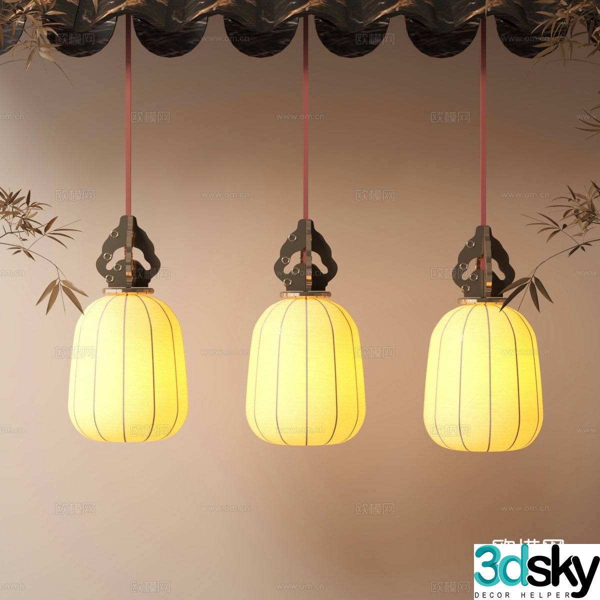 Chinese lantern 3d model