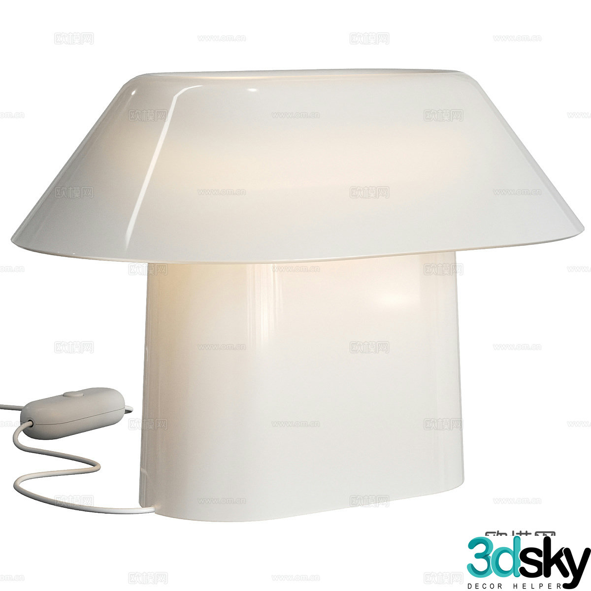 Modern minimalist decorative desk lamp 3d model