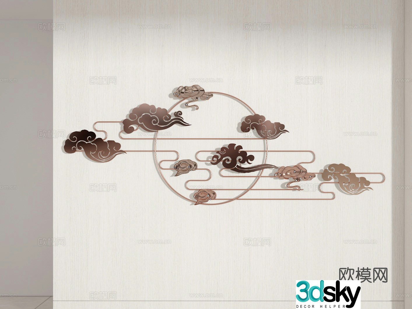 3D wall decoration model