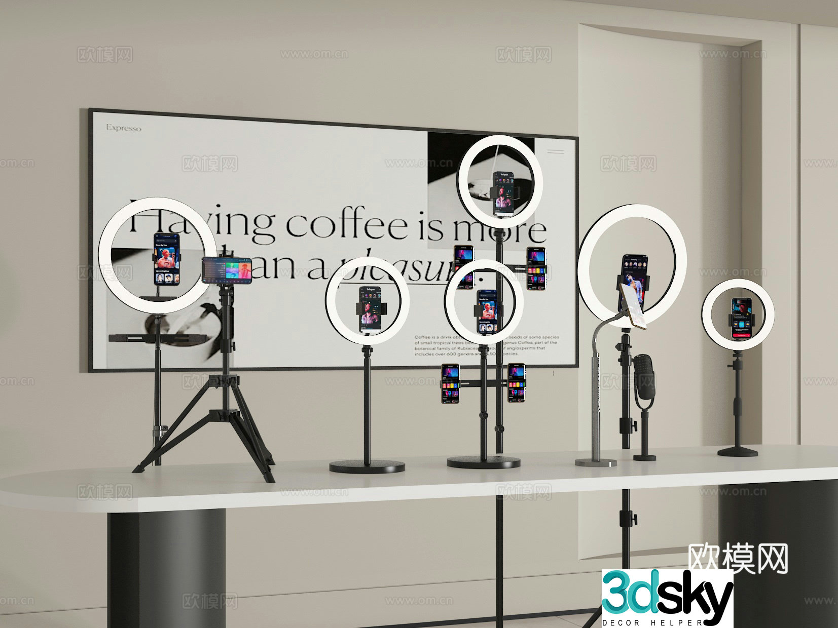Live broadcast machine 3d model