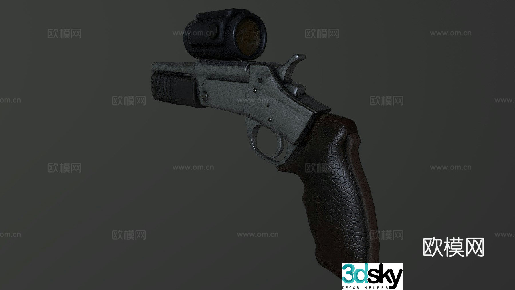 Rossi 12 gauge shotgun 3d model
