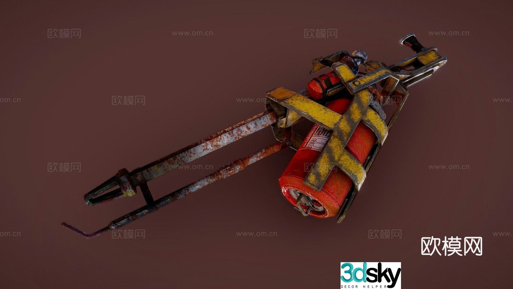 Fan Art - Fallout 4 - Flamethrower Model 3d Model