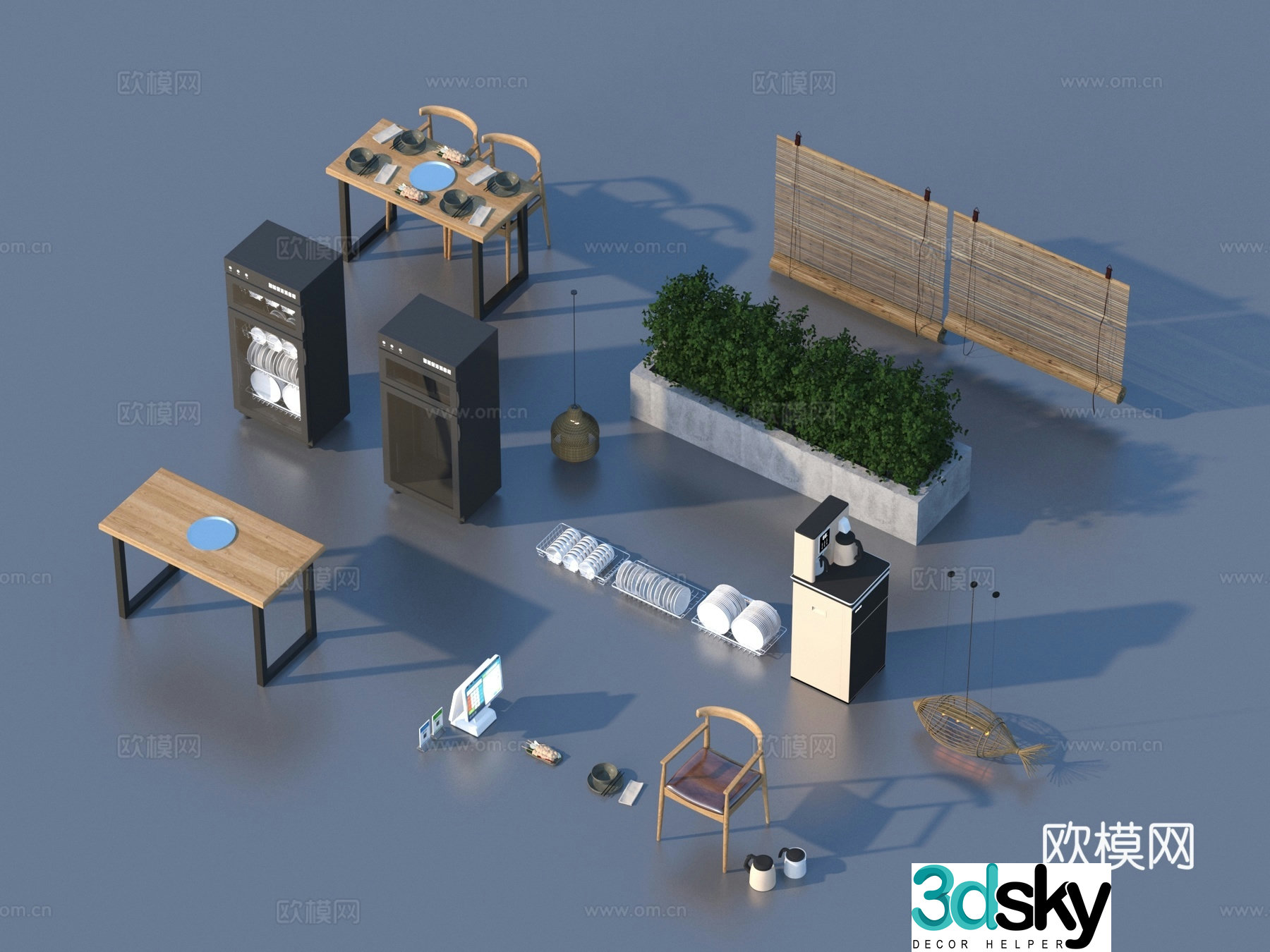 Kitchen tools sketch 3d model