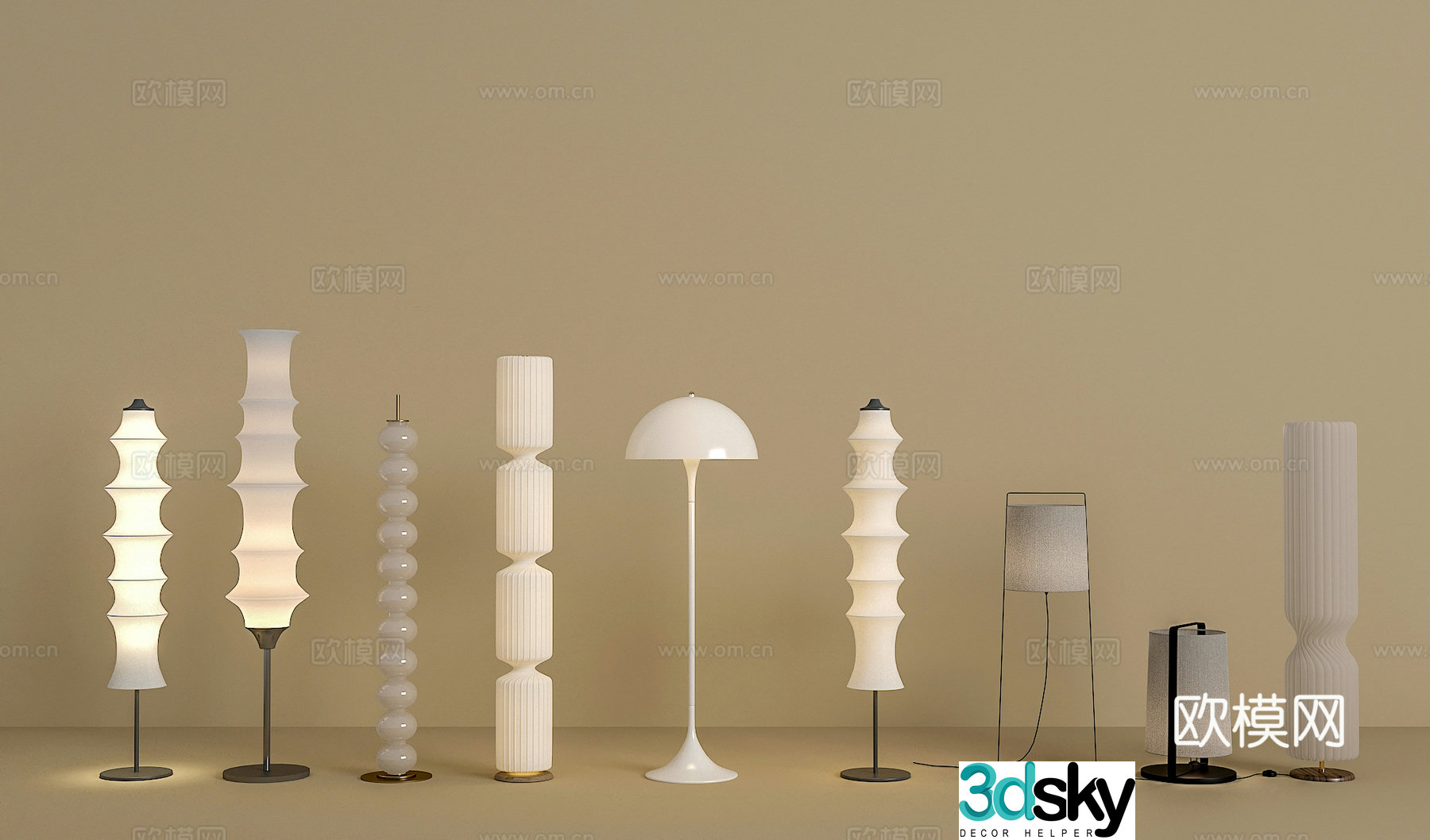 Floor lamp 3d model