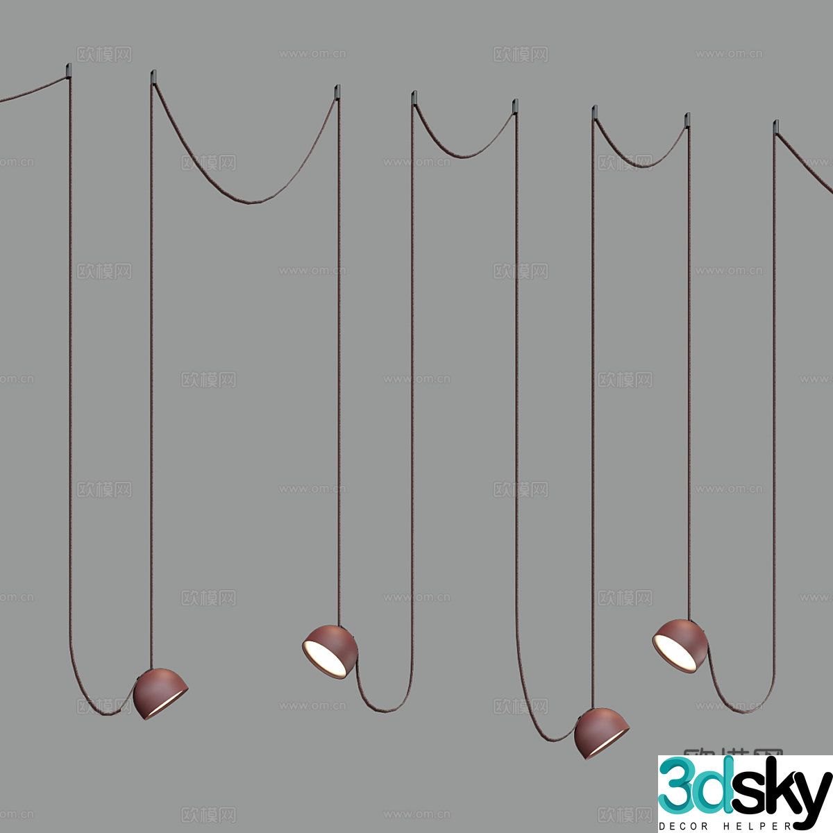 Nordic simple chandeliers chandeliers simple chandeliers dining chandeliers living room chandeliers lamps 3D model