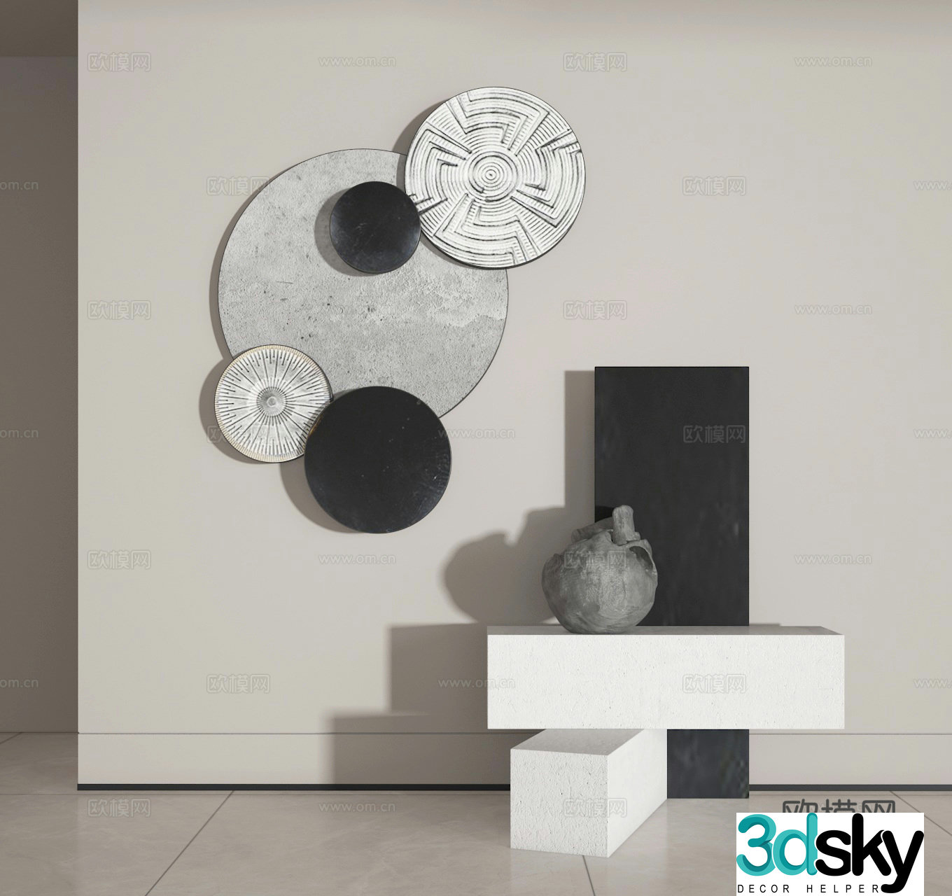 Sculpture ornaments 3D model