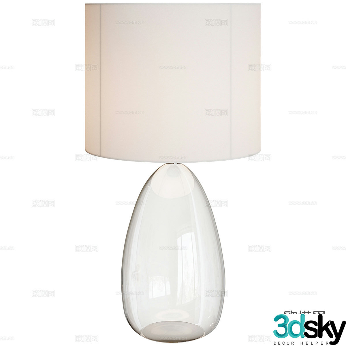 Modern minimalist desk lamp 3d model