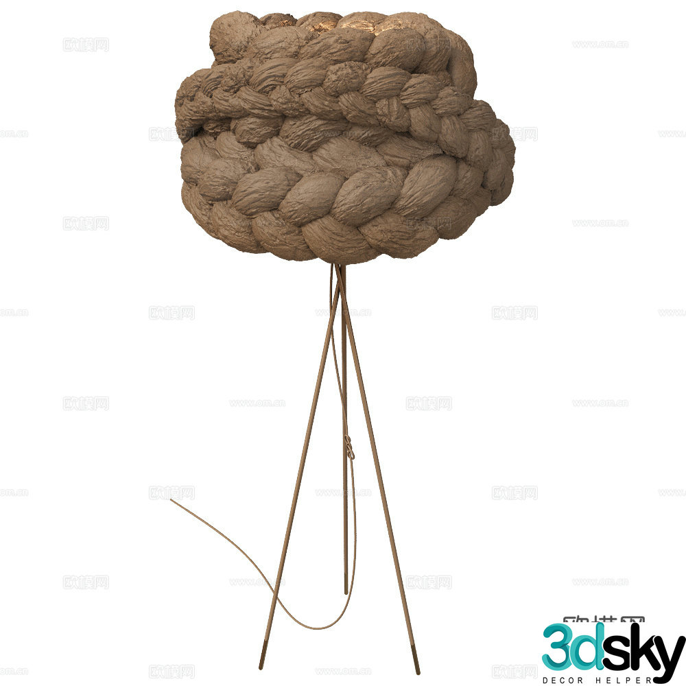 Modern Wasabi Decorative Floor Lamp 3D Model