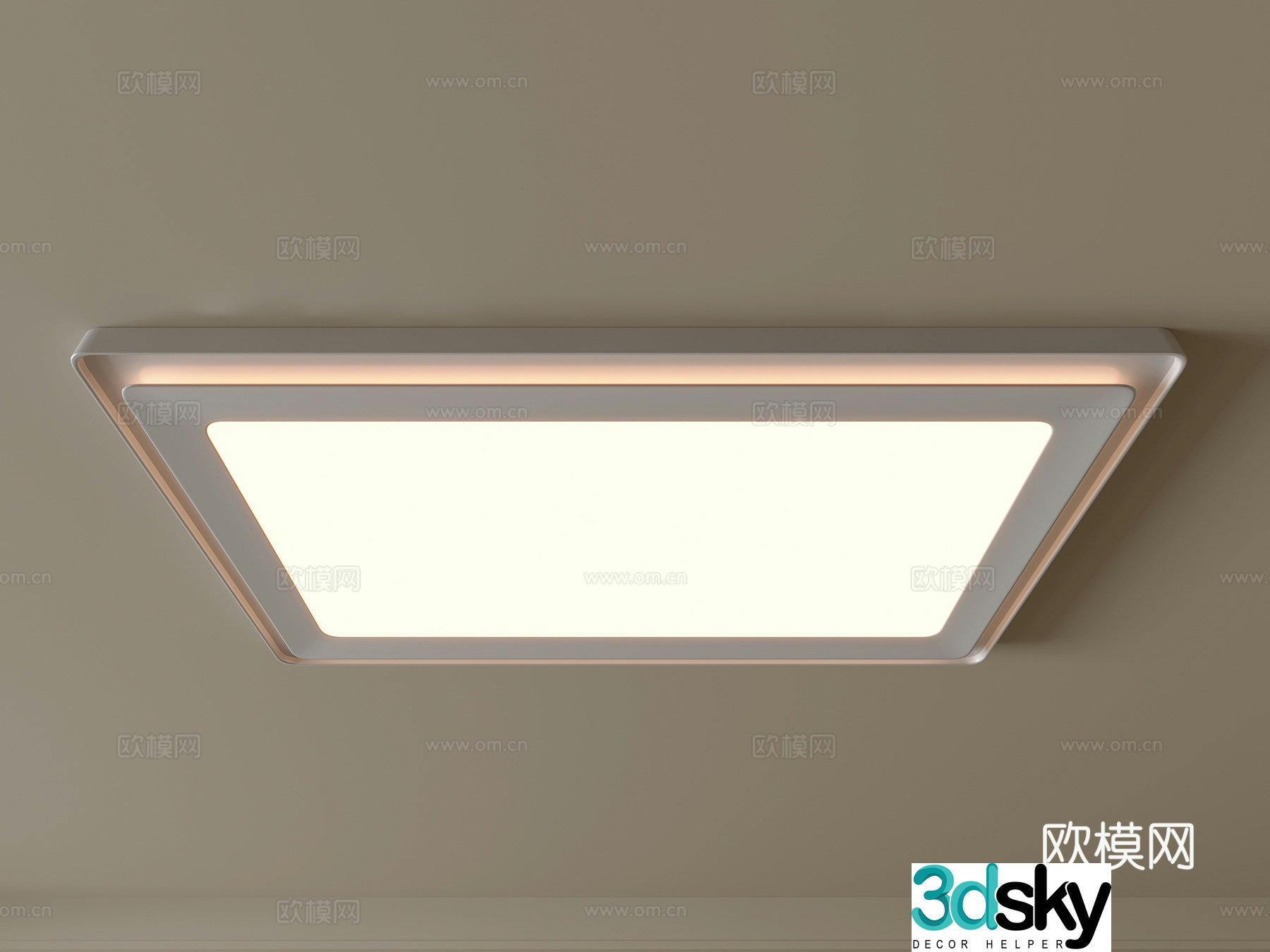 Modern ceiling lamp Geometric ceiling lamp Bedroom lamp Artistic shaped lamp Fashion living room lamp 3D model