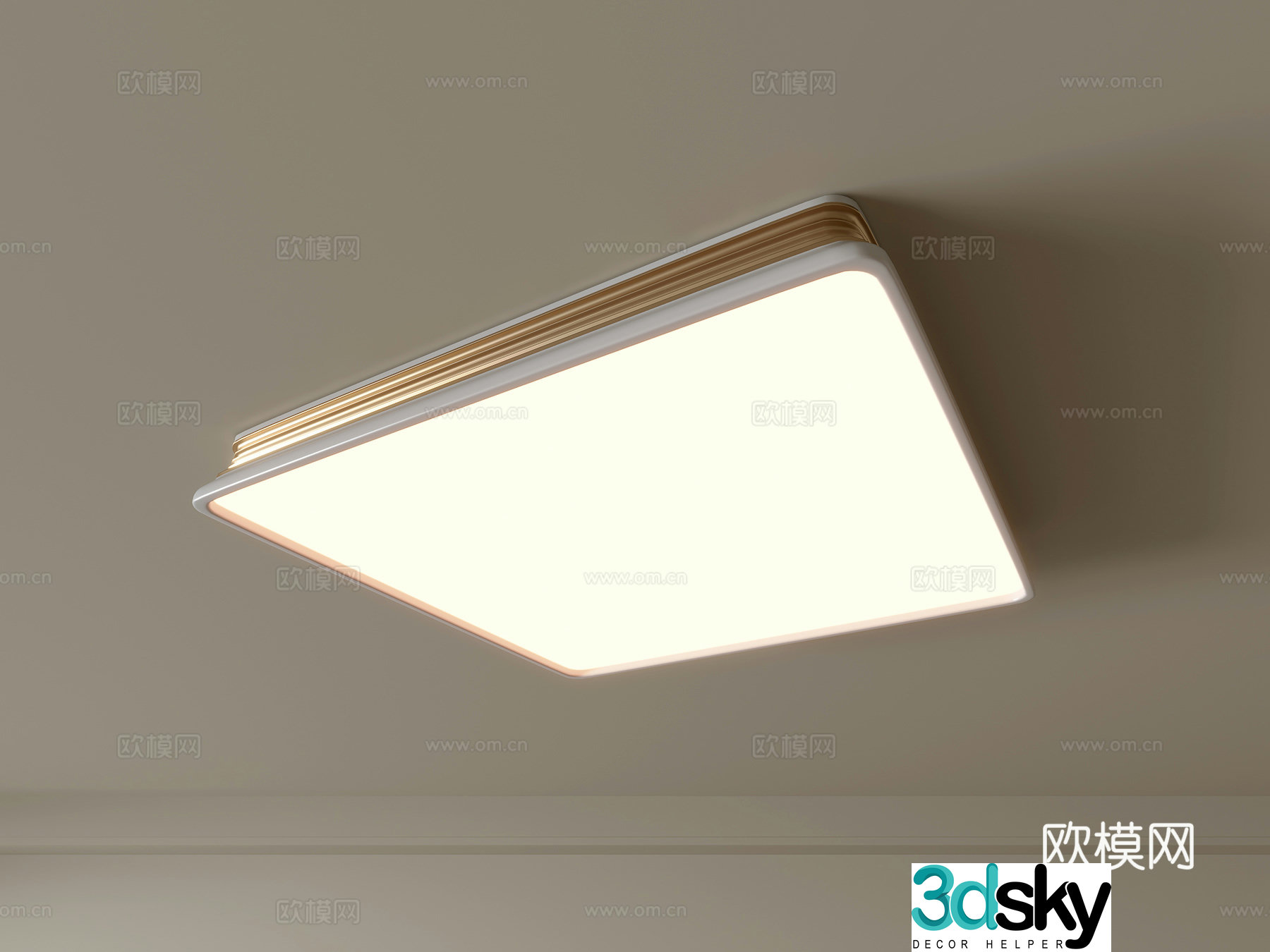 Modern ceiling lamp Geometric ceiling lamp Bedroom lamp Artistic shaped lamp Fashion living room lamp 3D model