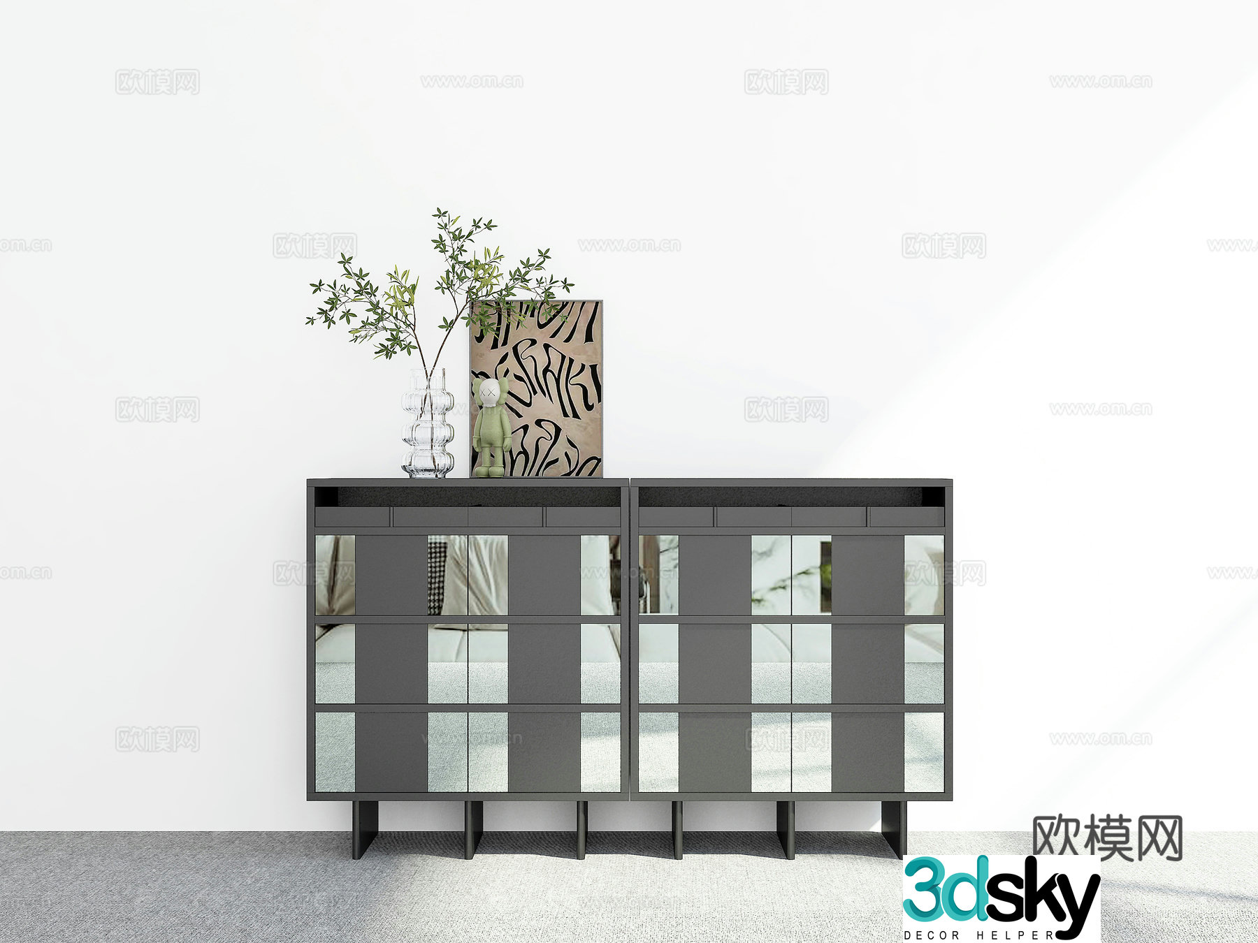 Modern sideboard 3D model