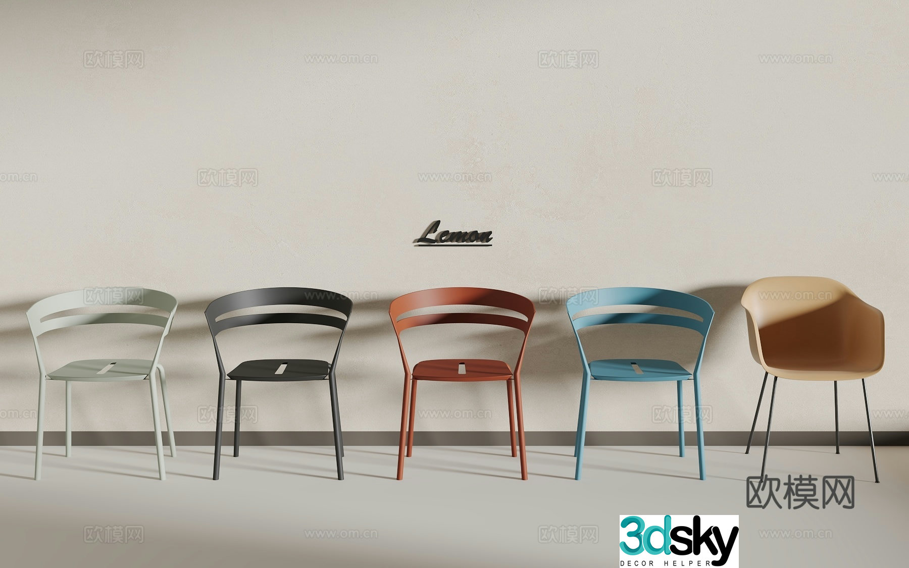 Plastic chair 3d model