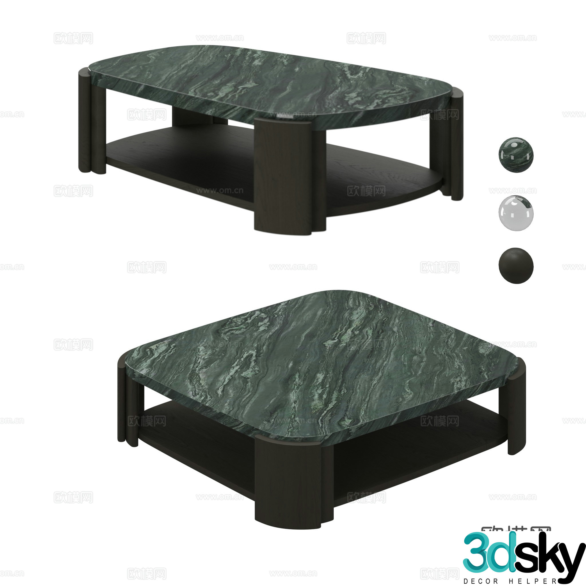 Dexian Hanwa tea table coffee table 3D model