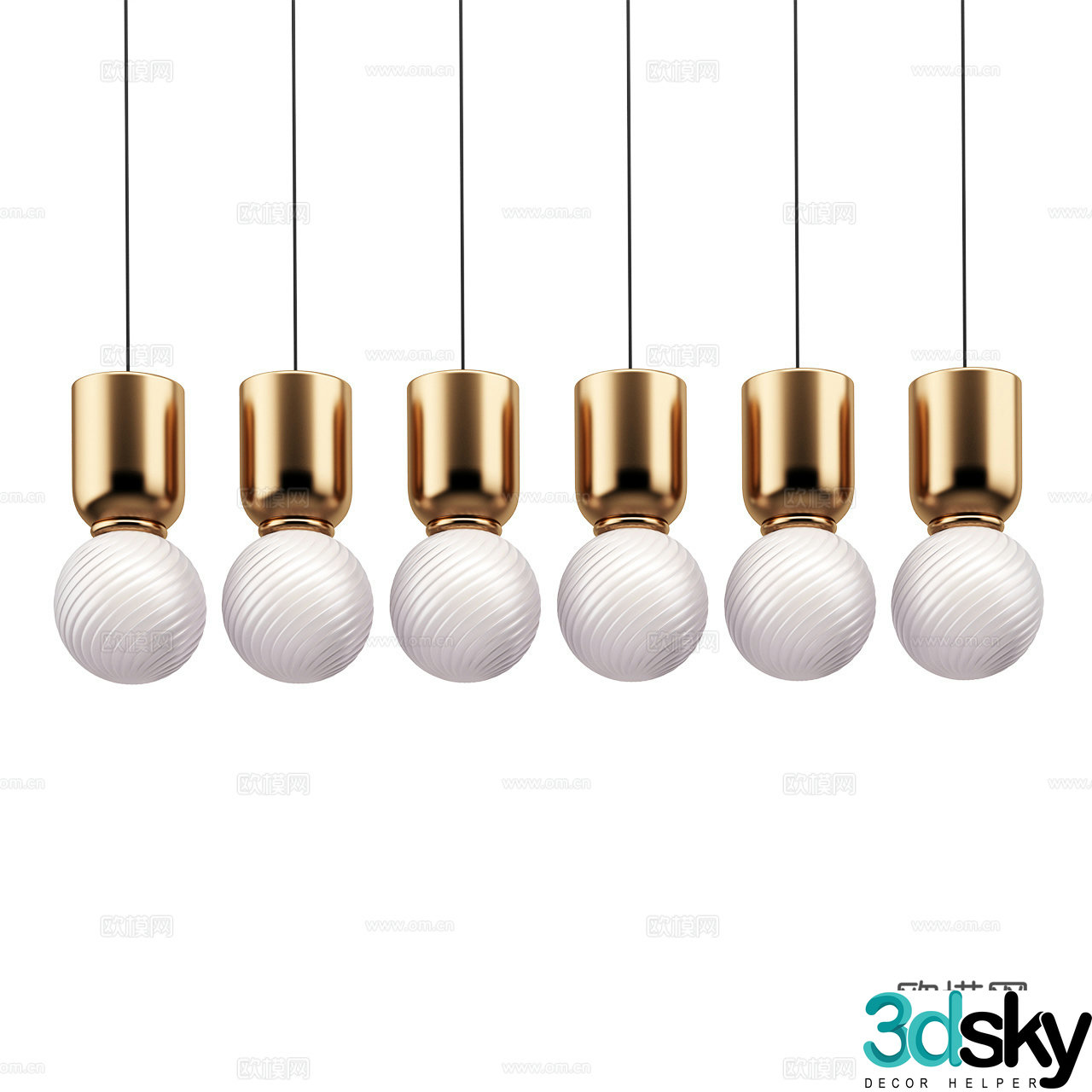 Euroluce Lampadari Italian light luxury chandeliers Minimalist chandeliers 3D model