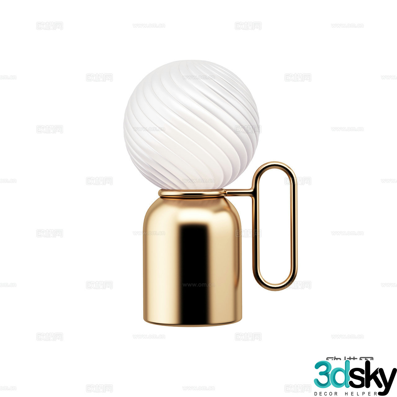 Euroluce Lampadari Italian desk lamp Light luxury desk lamp 3D model
