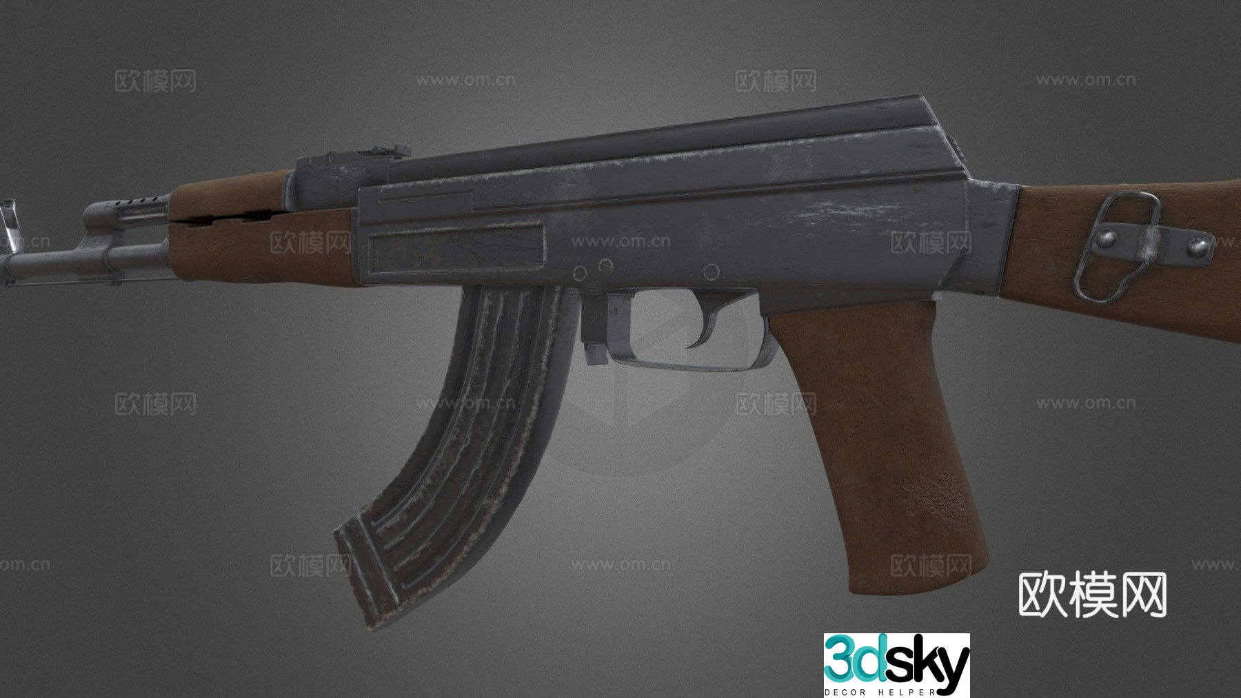 AK-47 Kalashnikov 3d model