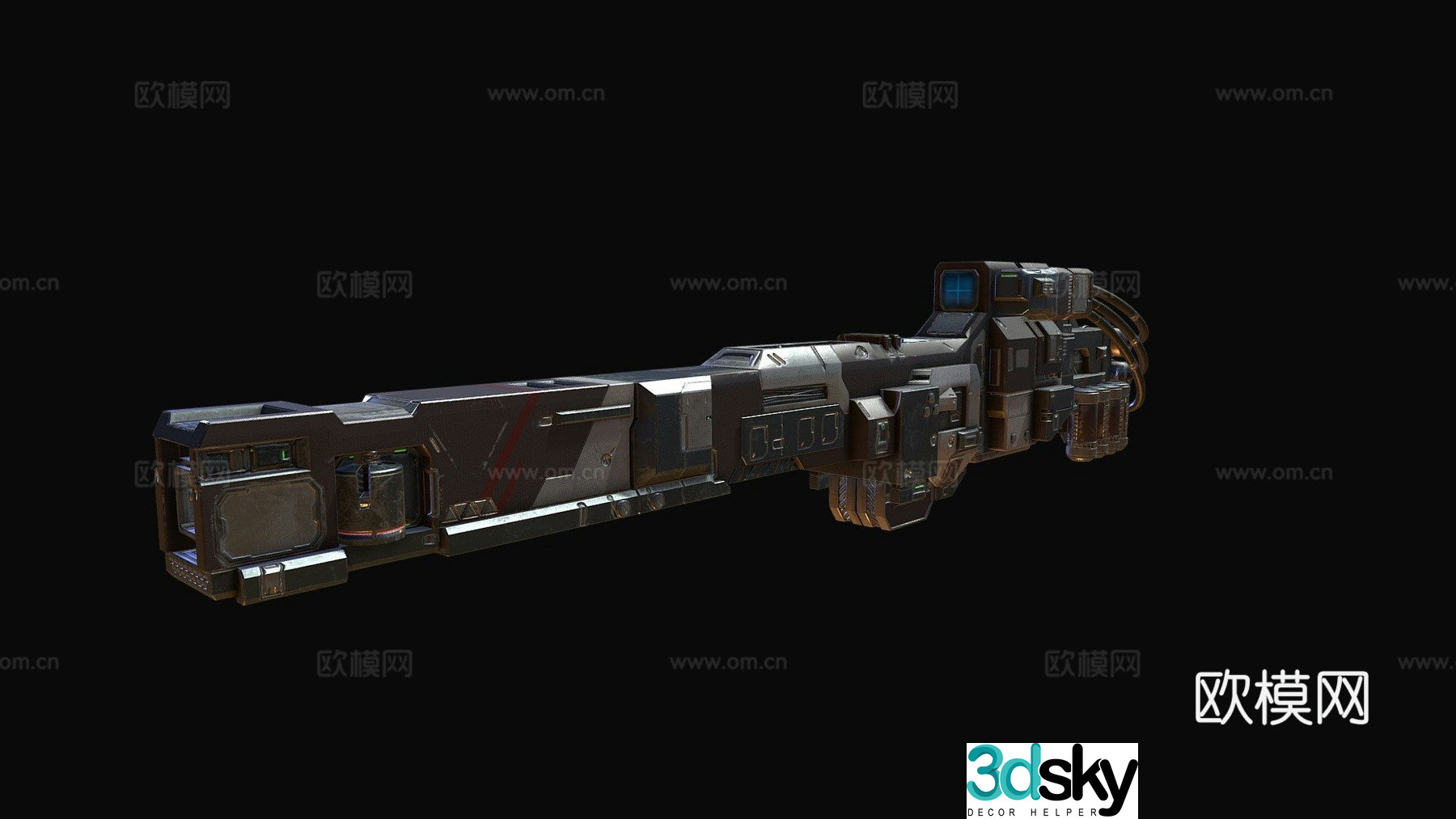 Gauss Cannon-Reader-First Contact 3D Model