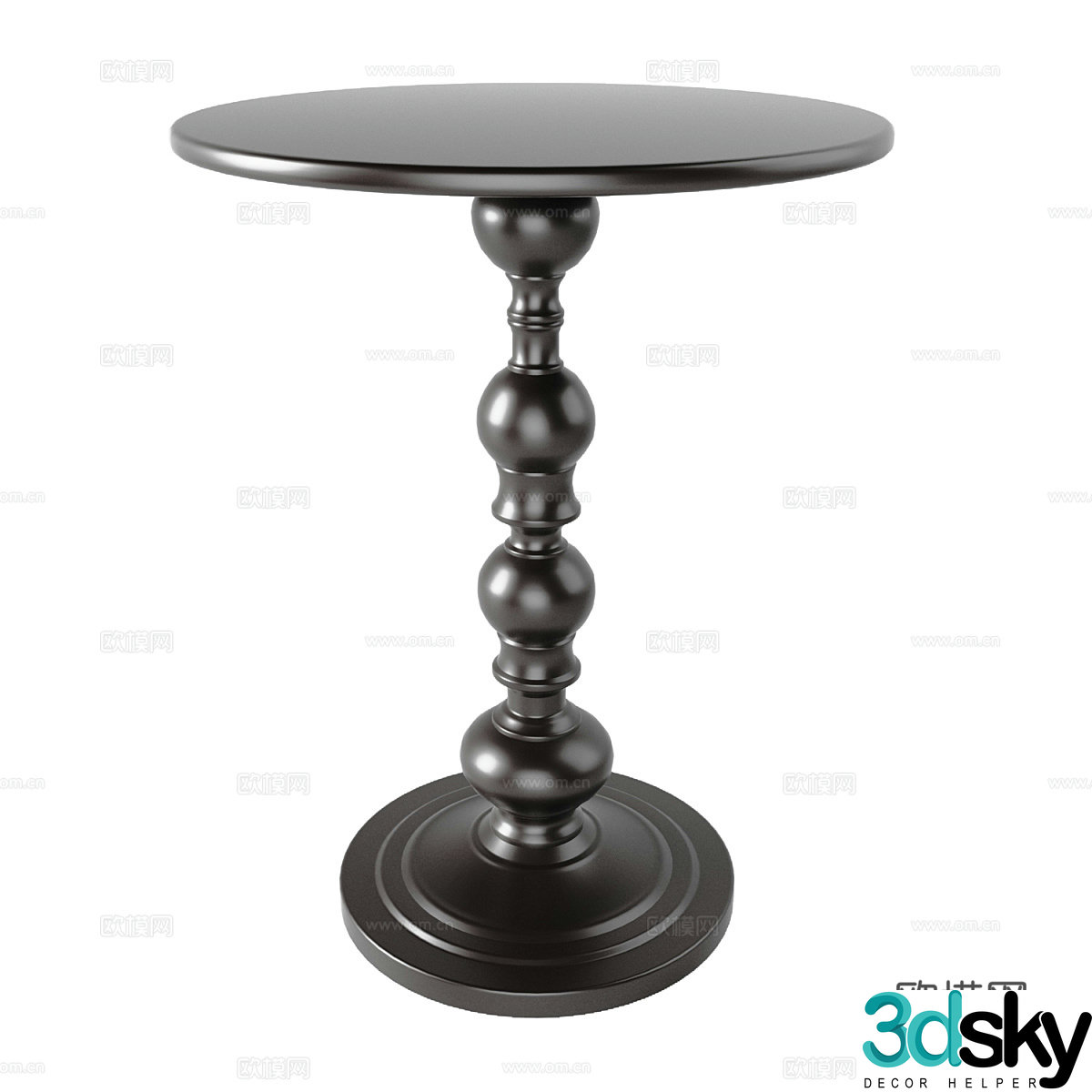 American simple round edge 3D model