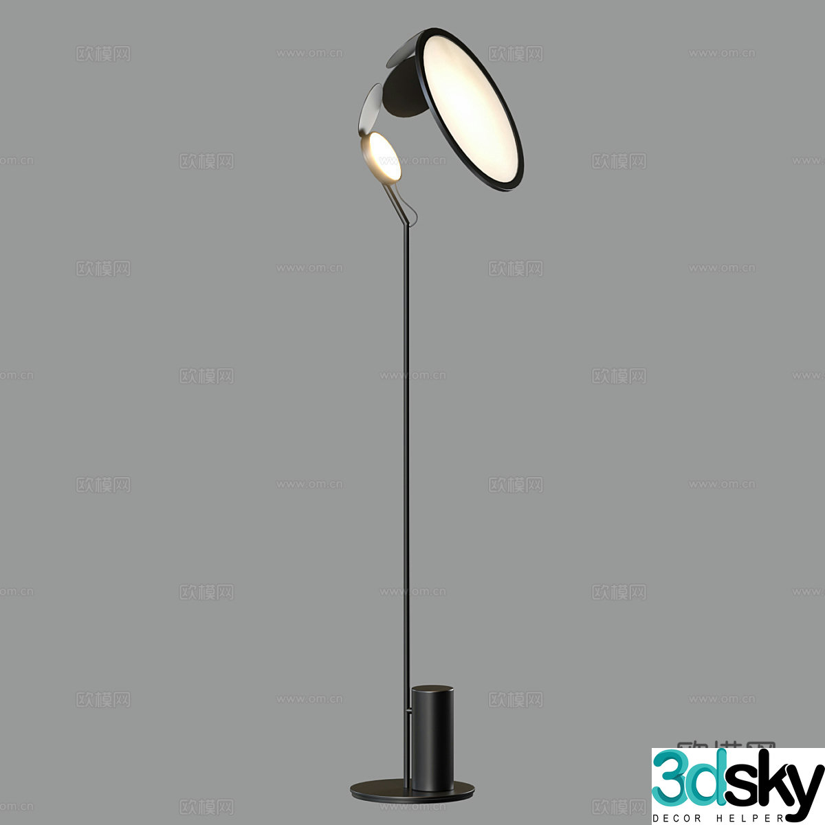 Modern simple floor lamp Floor lamp Simple floor lamp Study floor lamp Lamp 3D model